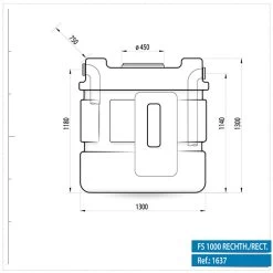 RH 1000 L Regenwaterput/ Septische Put