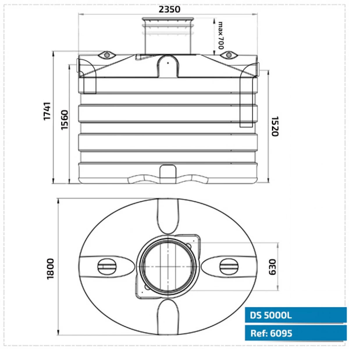 DS 5000 L Regenwaterput Premium - Afbeelding 2