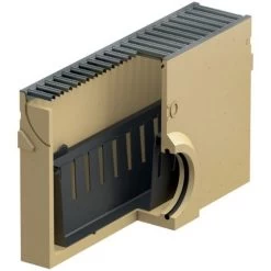 ACO Euroline 100 Zandvanger 0.5m Antraciet Rooster