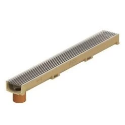 ACO Euroline 60 Inox Lengtestaafrooster Ø110m + Uitloop