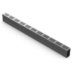 ACO Slimline Met Designrooster Aluminium 100 Cm Art. 19000