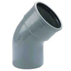 PVC Bocht Dia 315 45° Met Rubber