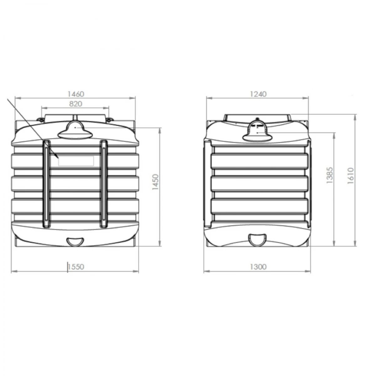 DSB 2000 L Regenwaterput/ Septische Put - Afbeelding 2