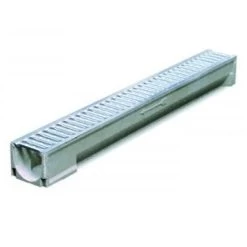 Aco E-self Afvoergeul Met Verzinkt Stalen Rooster 100 Cm