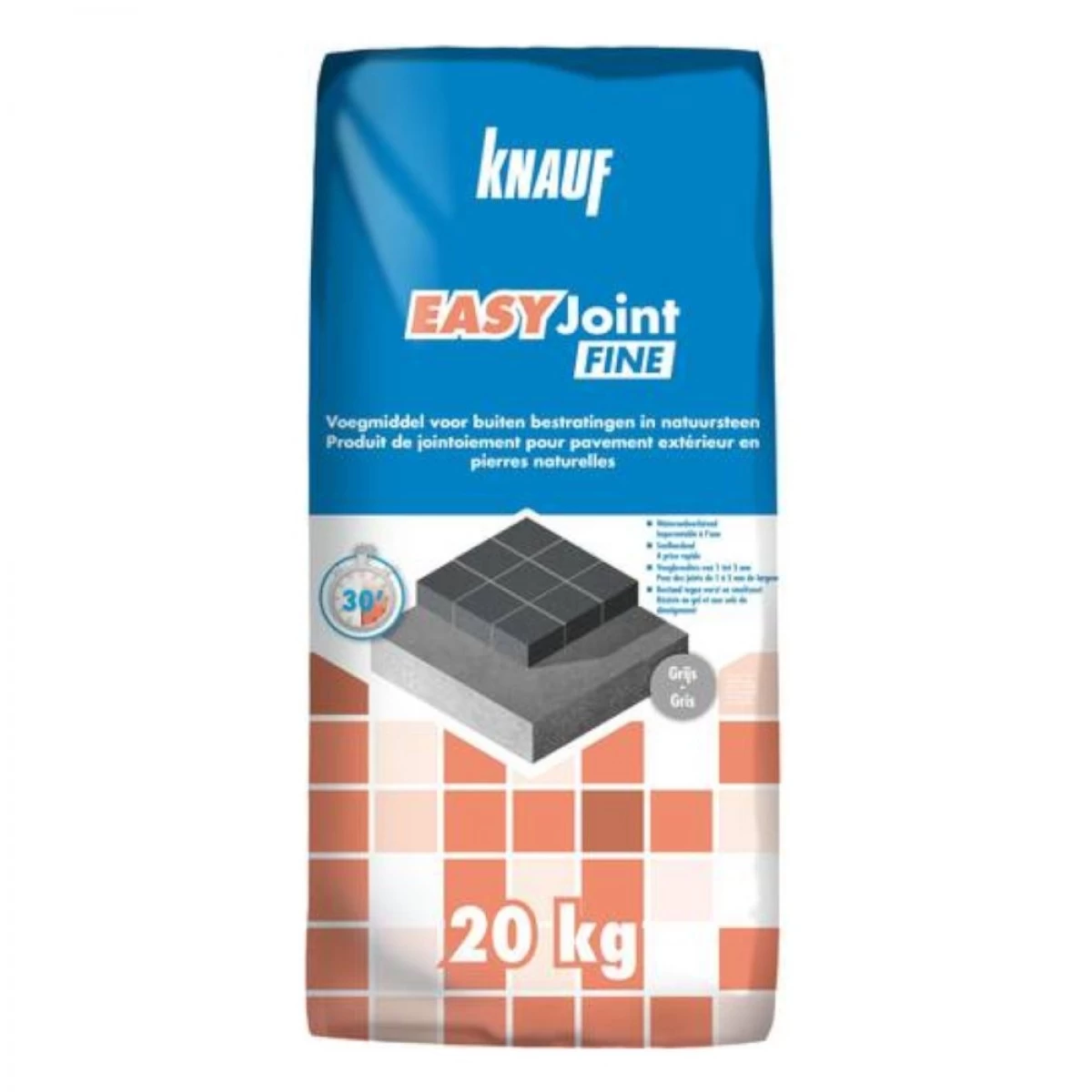 Knauf Easyjoint Fine Grijs 20 Kg