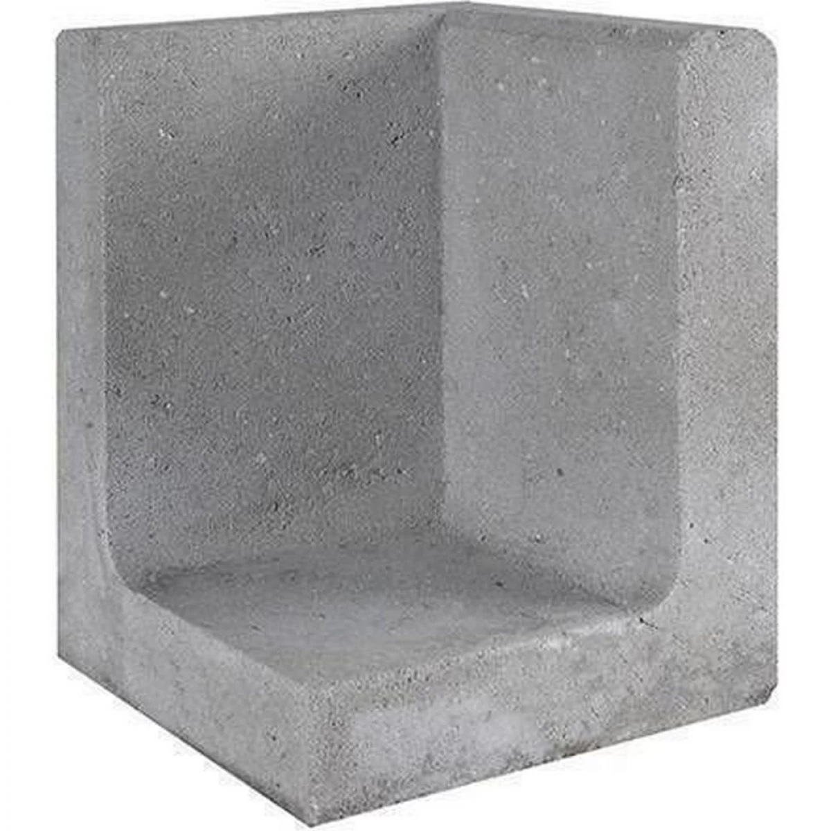 L-Element Hoek Beton Grijs 40 X 40 X 40 Cm