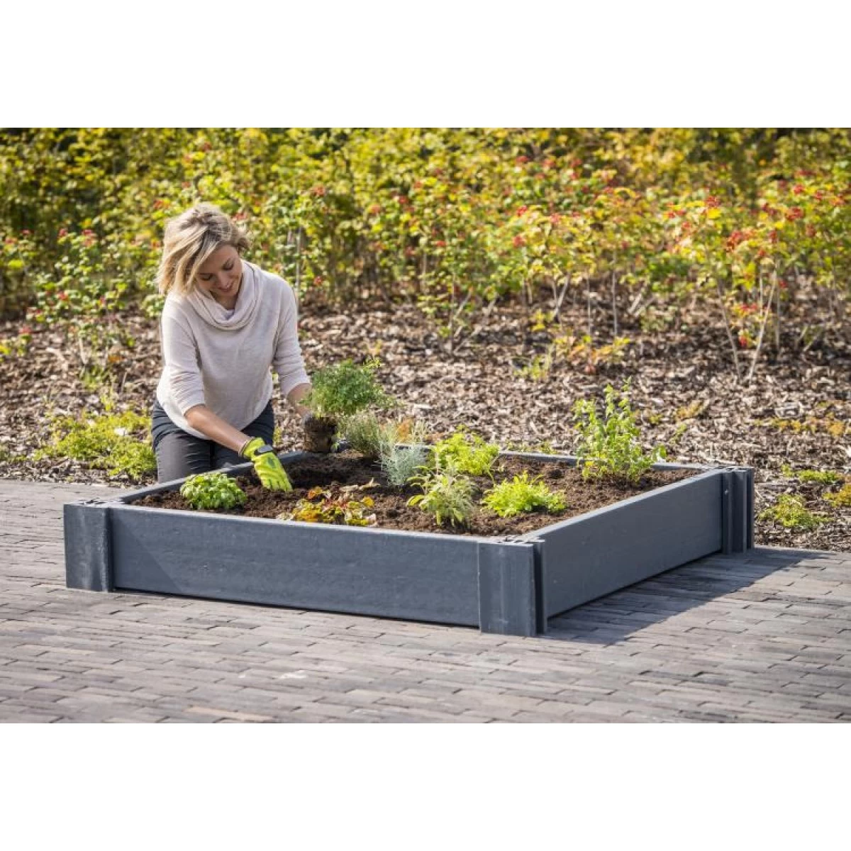 Ecoo Ecoplanc Moestuin 120 X 120 Cm "Vierkante Meter Set" - Afbeelding 2