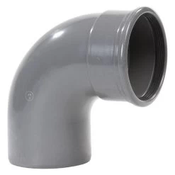 PVC Bocht Dia 250 90° Met Rubber [1X MOF]