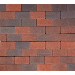 Redsun Betonklinkers Rood-Zwart 21 X 10,5 X 8 Cm Per M²