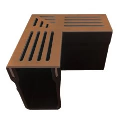 Stardrain Cortenstaal Hoekstuk