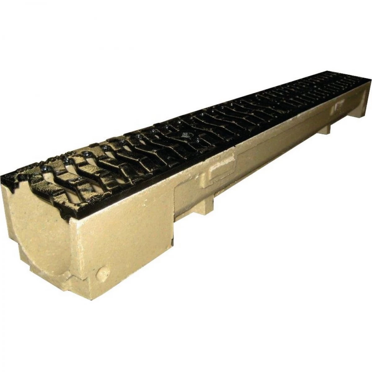 Afvoergeul 100 Cm Met Gietijzer Zigzagrooster B125 - Afbeelding 2