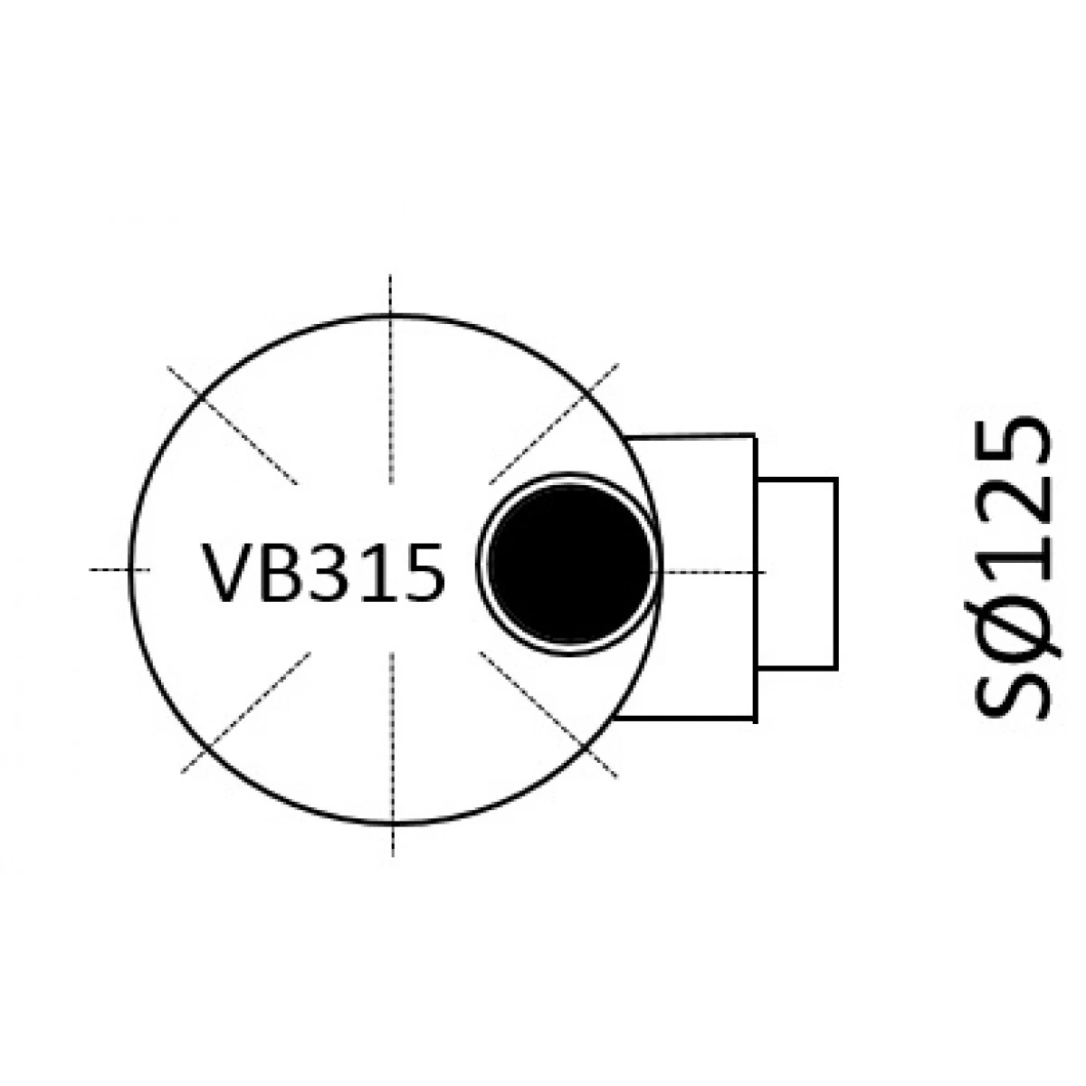 Straatkolk Ø315 H50 Cm / Sifon Ø110 Mm
