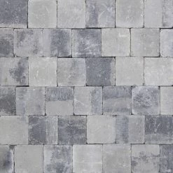 Betonklinker Damme Grijs-Zwart Getrommeld 20 X 20 X 6 Cm Per M²