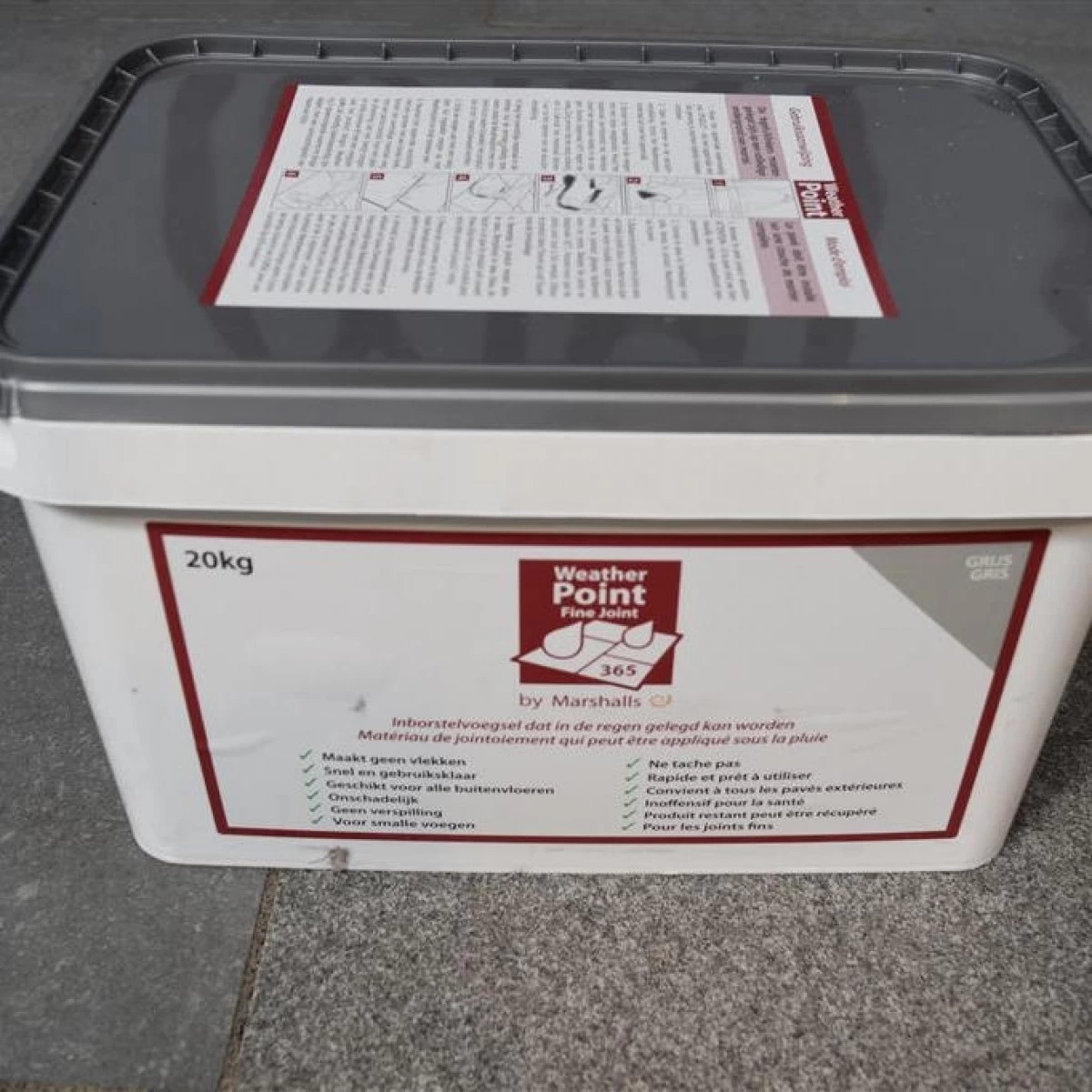 Stoneline Weatherpoint Fine Joint Grijs 20 Kg - Afbeelding 2